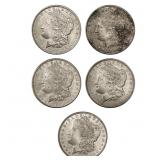 1885-1889 BU Morgan SIlver Dollar Lot [5 Coins]