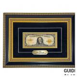 1922 $10 GOLD CERTIFICATE FRAMED