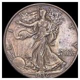 1936-D Walking Liberty Half Dollar NEARLY UNCIRCUL
