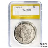 1878-S Morgan Dollar PGA MS61