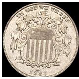 1883 Shield Nickel CHOICE AU