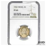 1942 Jefferson Nickel NGC PF65