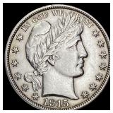1915-D Barber Half Dollar UNCIRCULATED