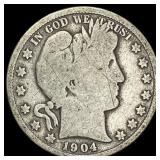 1904-S Barber Half Dollar NICELY CIRCULATED