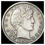 1898 Barber Quarter HIGH GRADE