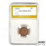 1919 1C PGA MS65 RED