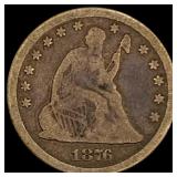 1876 Seated Liberty Quarter NICELY CIRCULATED