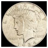 1934 Peace Dollar CLOSELY UNCIRCULATED