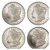 1879-1881 CH BU Morgan Silver Dollar Lot [4 Coins]