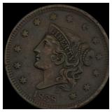 1838 Coronet Head Large Cent CLOSELY UNCIRCULATED