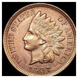 1907 Indian Head Cent GEM BU