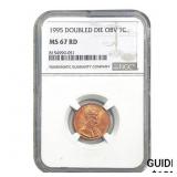 1995 Doubled Die Obv 1C NGC MS67 RD