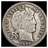 1904-S Barber Dime NICELY CIRCULATED