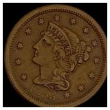 1855 Braided Hair Large Cent CLOSELY UNCIRCULATED