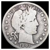 1893-S Barber Half Dollar NICELY CIRCULATED