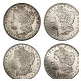 1878-1890 CH BU Morgan Silver Dollar Lot [4 Coins]