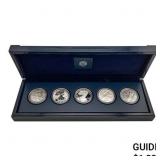 2011 25th Anniv. American Silver Eagle 5 Coin Set