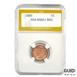1888 Indian Head Cent PGA MS65+ RED
