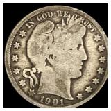 1901-S Barber Half Dollar NICELY CIRCULATED