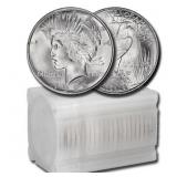 [20] Silver Peace Dollar Roll Choice BU