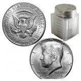 [20] 1964 Kennedy Silver Half Dollar Roll GEM BU