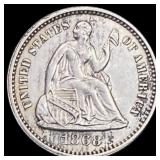 1868 Seated Liberty Half Dime UNCIRCULATED