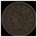 1855 Braided Hair Large Cent CLOSELY UNCIRCULATED