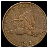 1857 Flying Eagle Cent NEARLY UNCIRCULATED