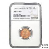 1995 Doubled Die Obv 1C NGC MS67 RD