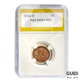 1922-D Lincoln Wheat Cent PGA MS64 RED