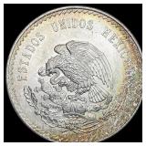 1948 Mexico 5 Pesos CuauhtÂ©moc GEM BU