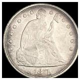 1871 Seated Liberty Dollar NEARLY UNCIRCULATED