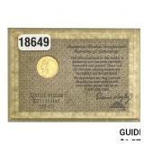 1912 $2.50 Gold Quarter Eagle   UNC