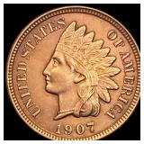 1907 Indian Head Cent CLOSELY UNCIRCULATED