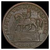 1863 Civil War Token - First in War LIGHTLY CIRCUL