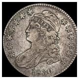 1830 Capped Bust Half Dollar LIGHTLY CIRCULATED