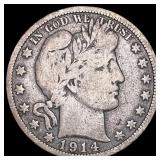 1914 Barber Half Dollar NICELY CIRCULATED