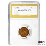 1894 Indian Head Cent PGA MS64 RED