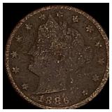 1886 Liberty Head Nickel NICELY CIRCULATED