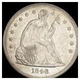 1846 Seated Liberty Dollar CLOSELY UNCIRCULATED