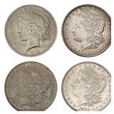 1879-1922 UNC Morgan Silver Dollar Lot [4 Coins]