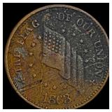1863 Civil War Token - Army and Navy UNCIRCULATED