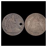 1858-O Seated Liberty Half Dollar NICELY CIRCULATE