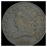 1826 Classic Head Half Cent LIGHTLY CIRCULATED