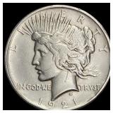 1921 Peace Dollar LIGHTLY CIRCULATED