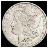 1892 Morgan Dollar CLOSELY UNCIRCULATED