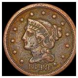 1848 Braided Hair Large Cent CLOSELY UNCIRCULATED