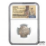 Armenia Levon I, AD 1198-1219 Silver Tram NGC VF