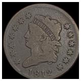 1812 Classic Head Large Cent NICELY CIRCULATED