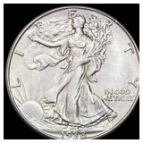 1938-D Walking Liberty Half Dollar GEM BU